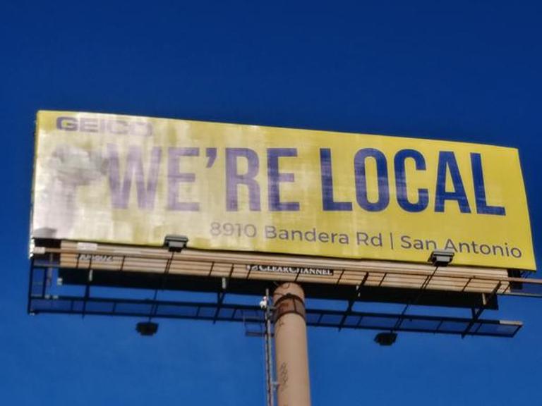 Photo of a billboard in Helotes