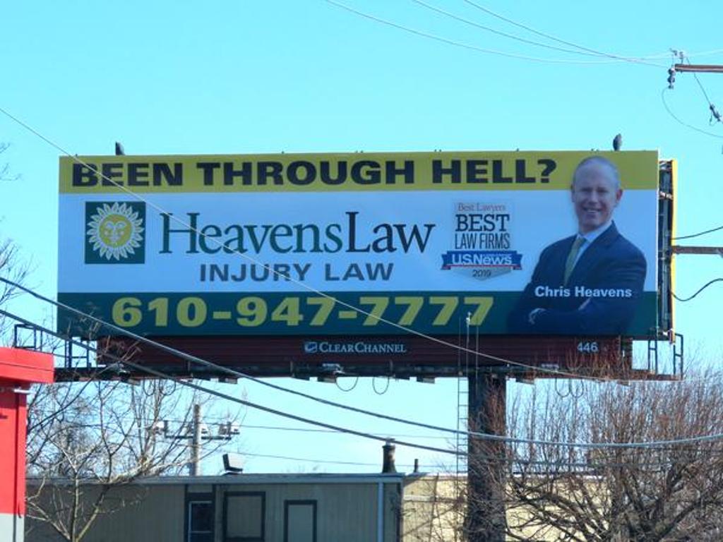 Photo of a billboard in Westtown Township