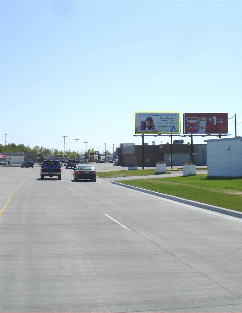 Photo of an outdoor ad in Alpena