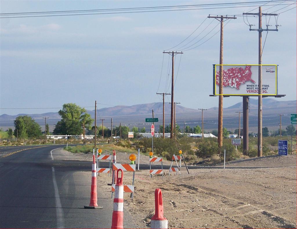 Photo of a billboard in Amargosa Valley