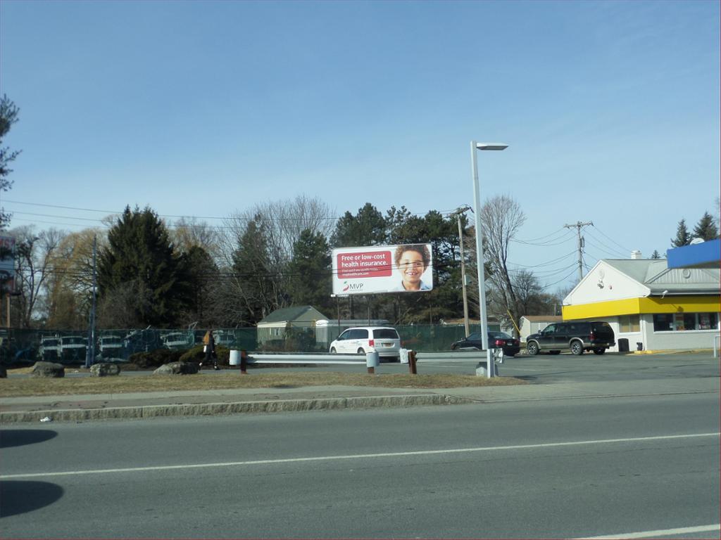 Photo of a billboard in Newtonville