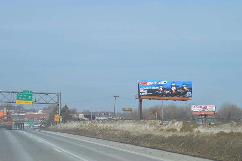 Photo of a billboard in Newtonville