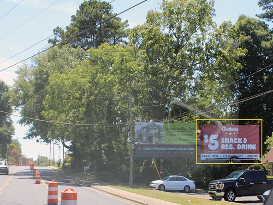 Photo of an outdoor ad in Auburn