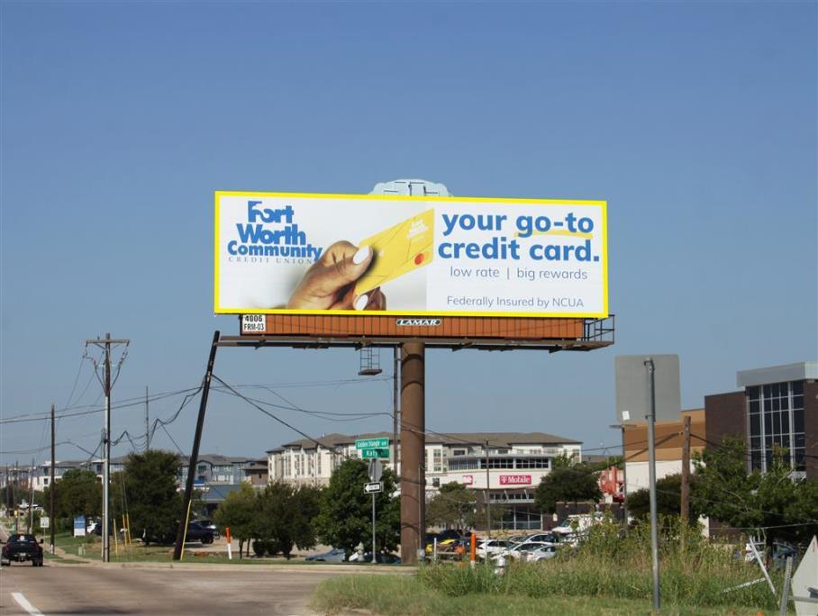 Photo of an outdoor ad in Keller