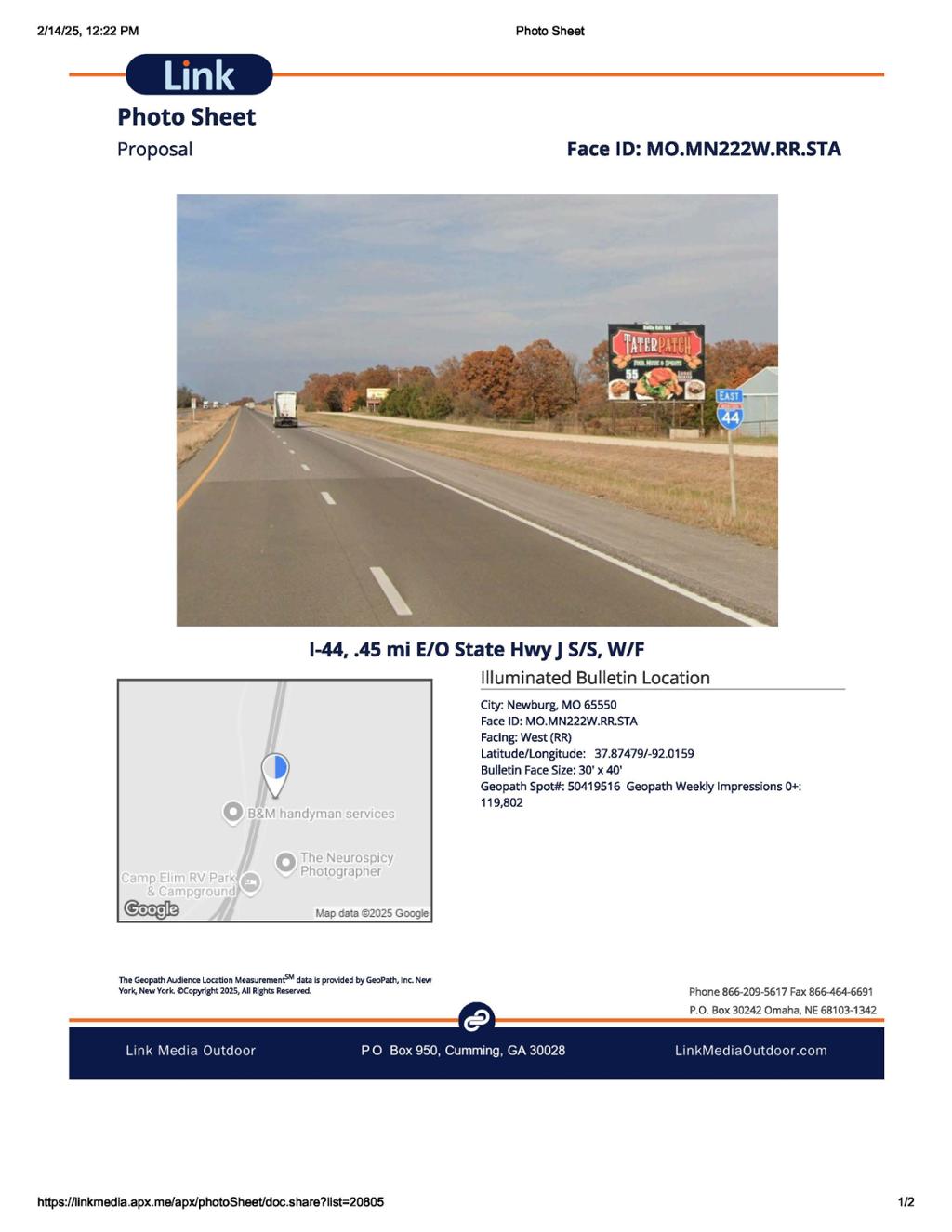 Photo of a billboard in Iberia