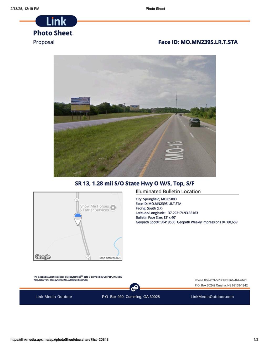 Photo of a billboard in Willard