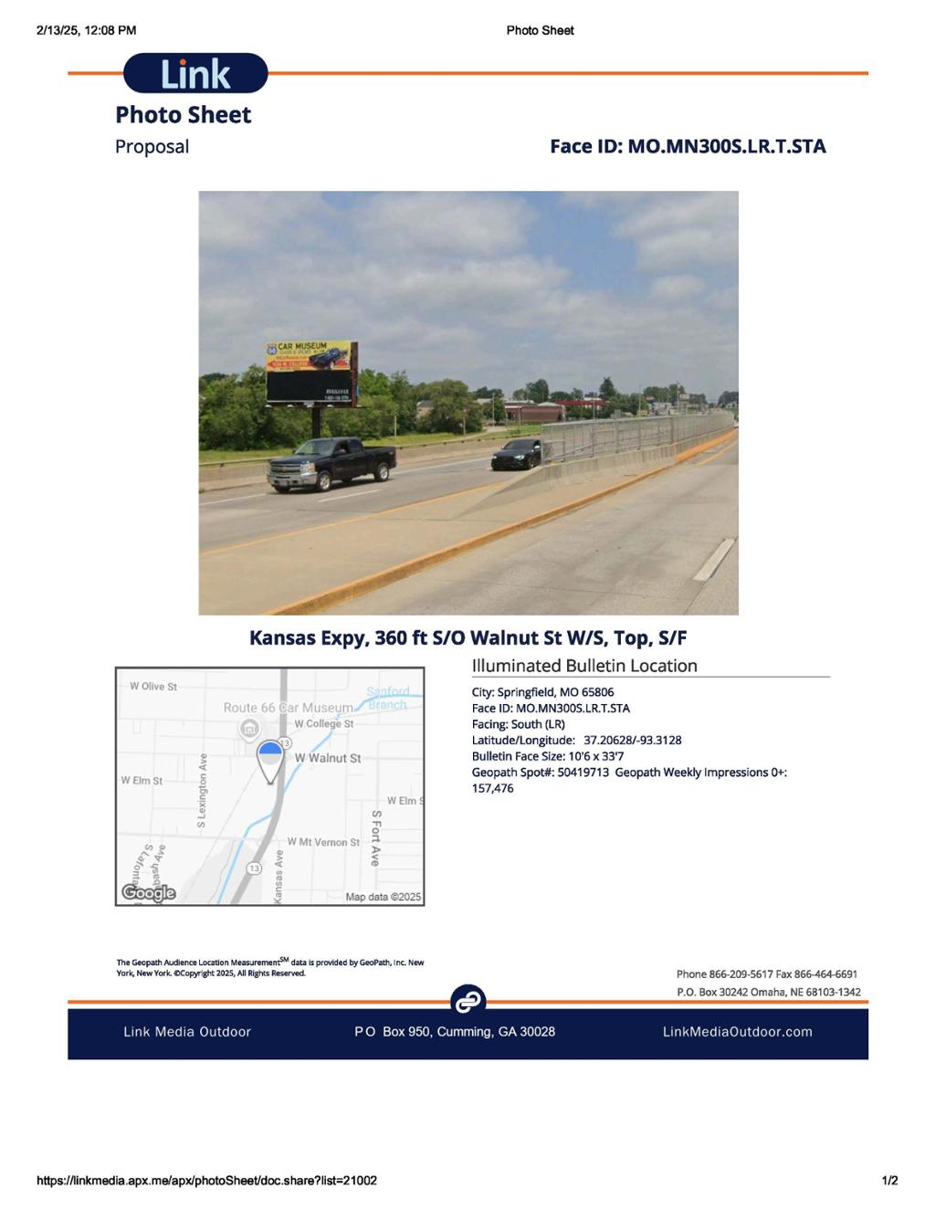 Photo of a billboard in Springfield