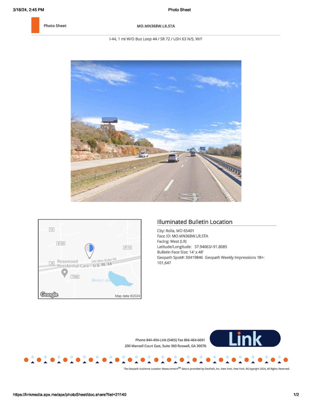 Photo of a billboard in Lee‚Äôs Summit