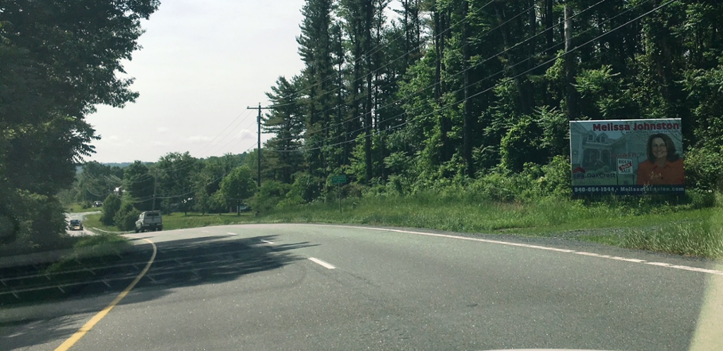 Photo of a billboard in Whitacre