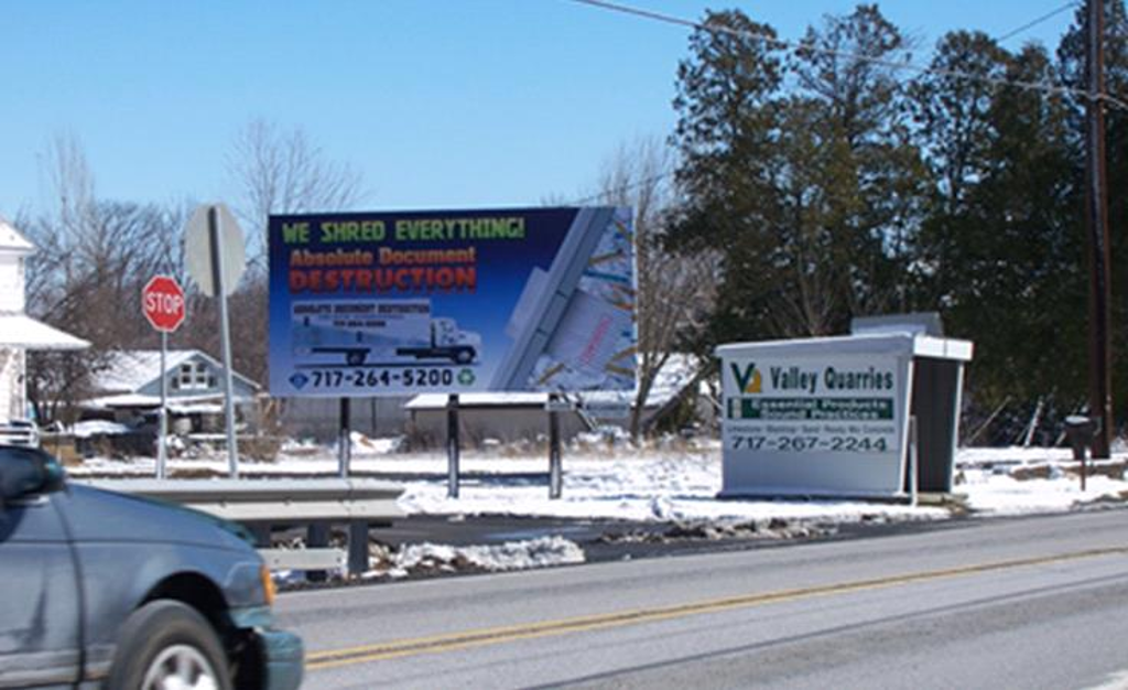 Photo of a billboard in Big Cove Tann