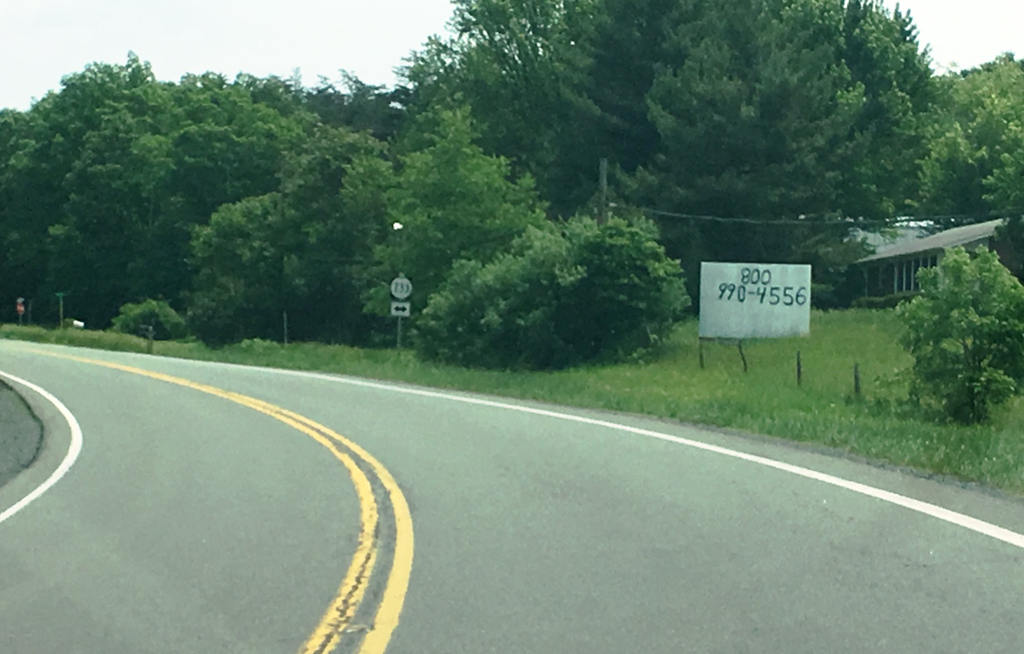 Photo of a billboard in Capon Bridge