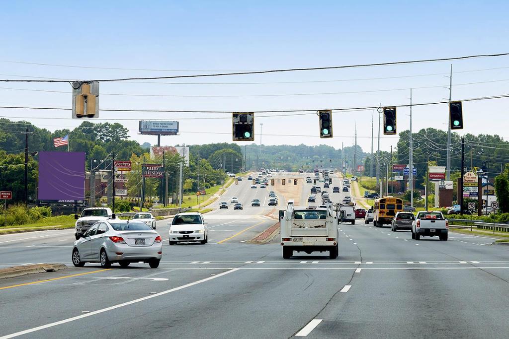 Photo of a billboard in Woodstock
