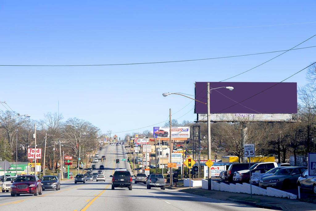 Photo of a billboard in Experiment