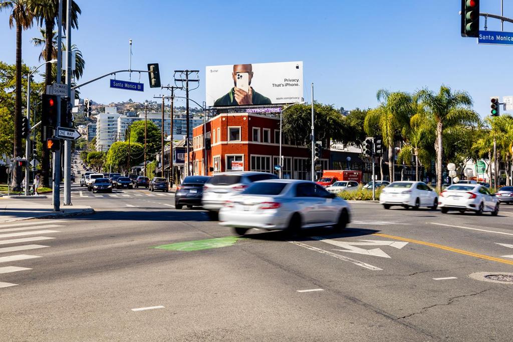 Photo of a billboard in Beverly Hills