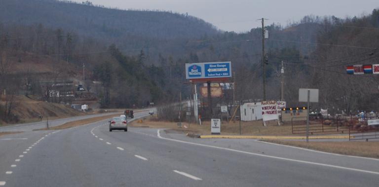 Photo of a billboard in Fontana Dam