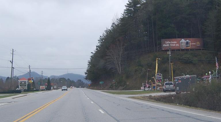 Photo of a billboard in Mountain City