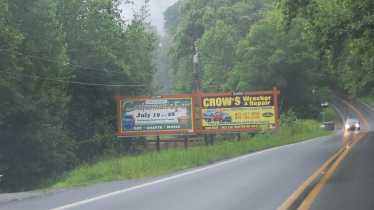 Photo of a billboard in Cherokee