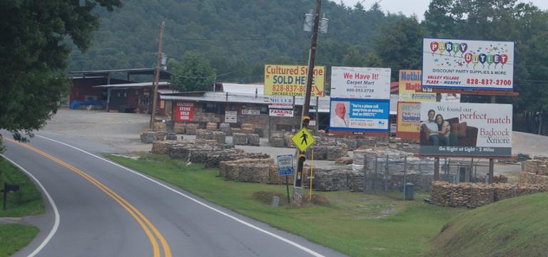 Photo of a billboard in Coker Creek