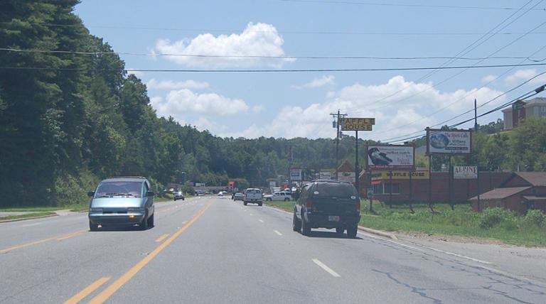 Photo of a billboard in Maggie Valley