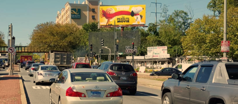 Photo of a billboard in W Bethesda