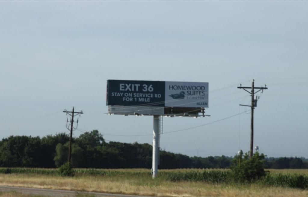 Photo of a billboard in Anna