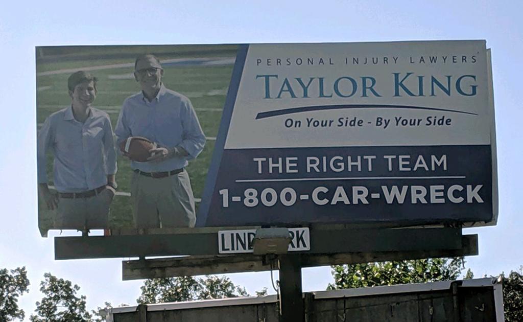 Photo of a billboard in Bee Branch
