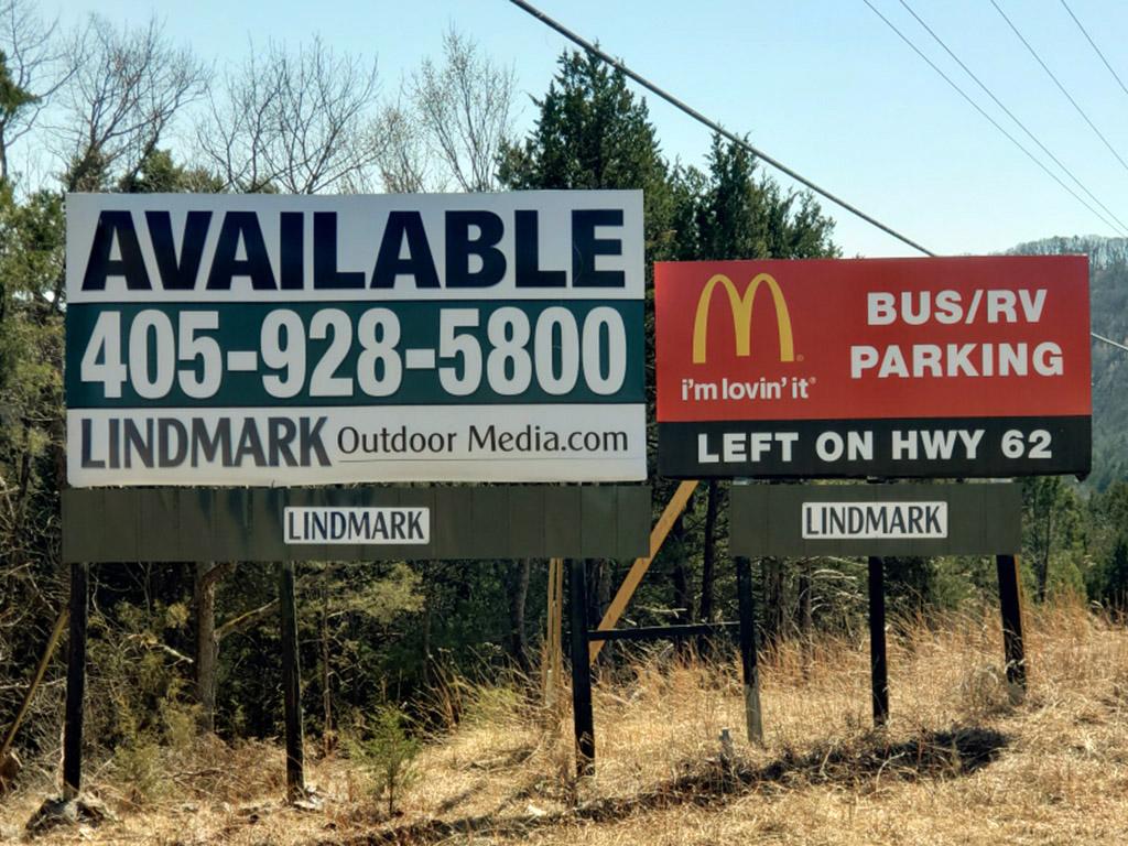 Photo of a billboard in Shell Knob