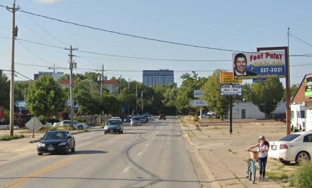 Photo of a billboard in Iowa City
