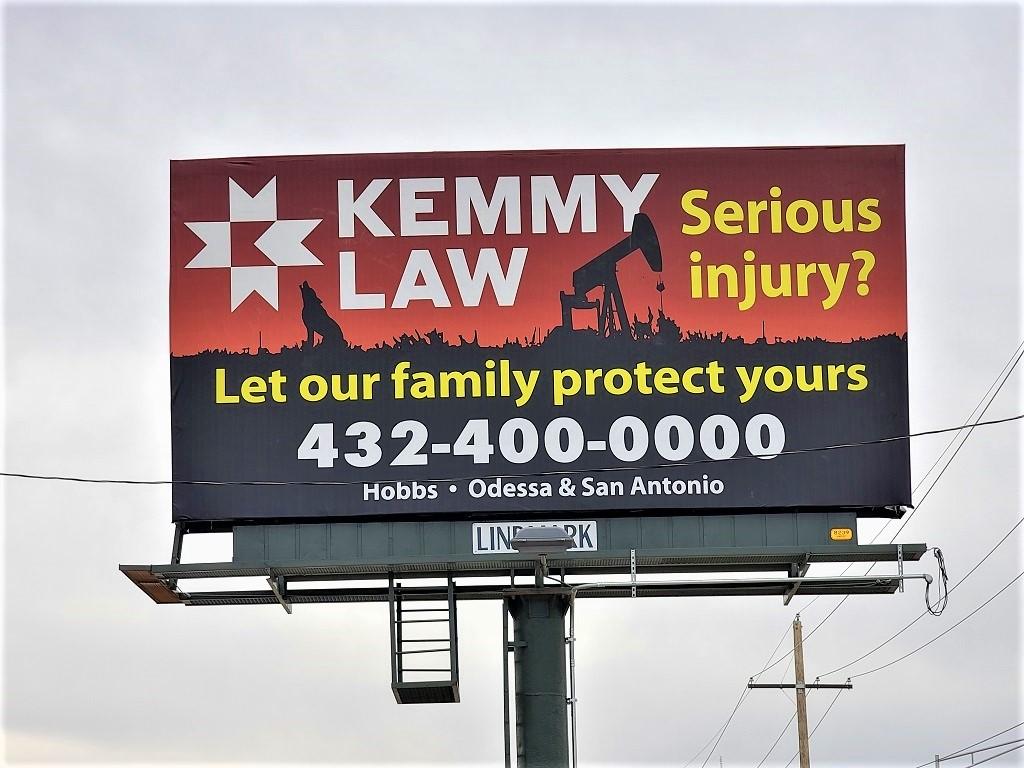 Photo of a billboard in Loving