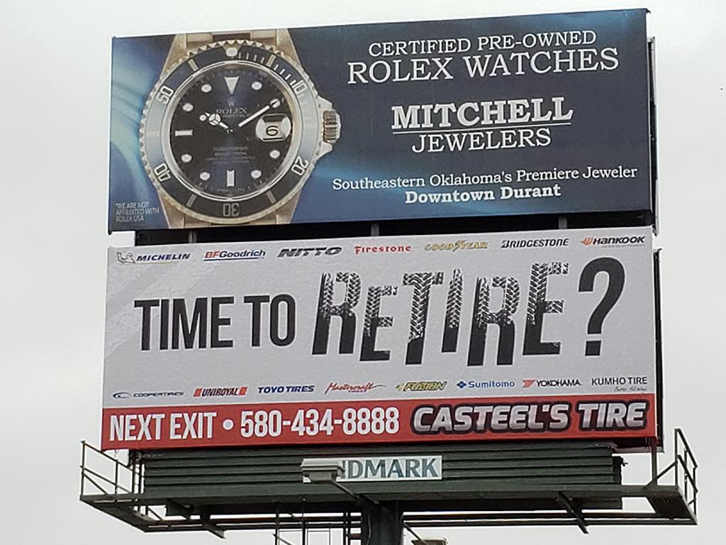 Photo of a billboard in Achille