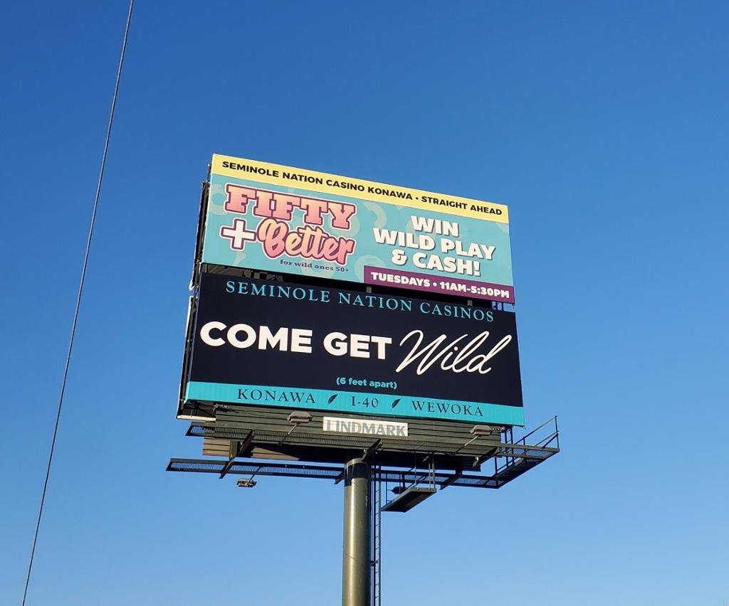 Photo of a billboard in Wanette