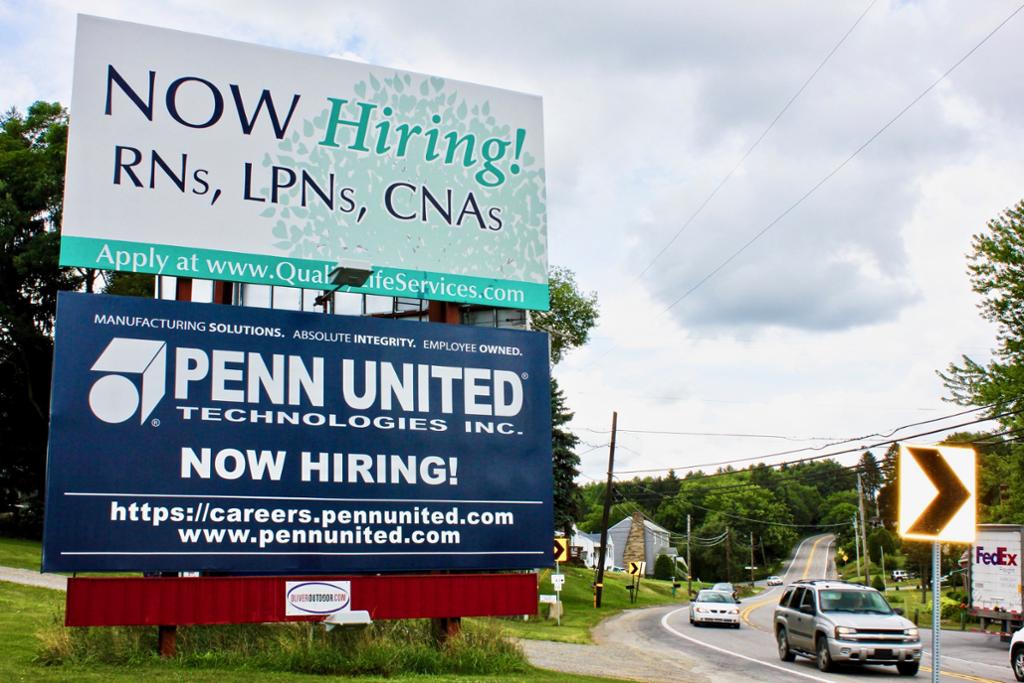 Photo of a billboard in West Sunbury