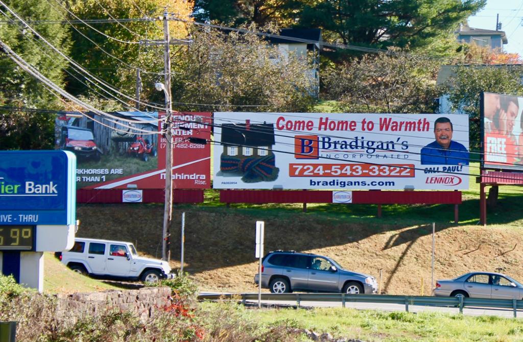 Photo of a billboard in Kittanning