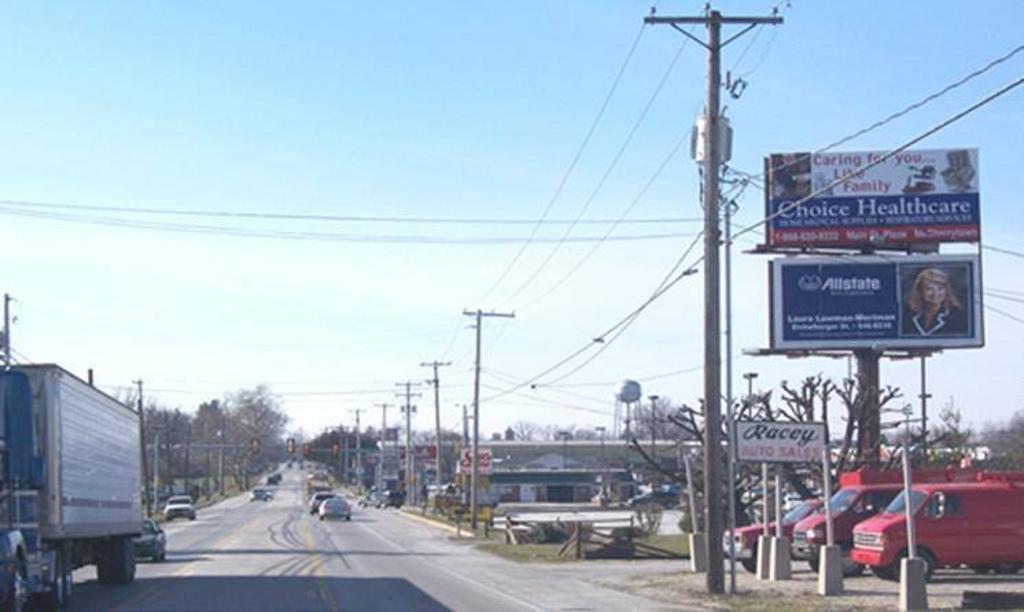 Photo of a billboard in New Oxford