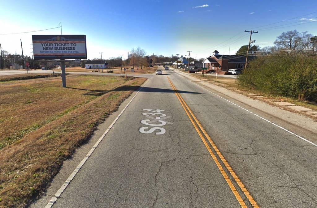 Photo of a billboard in Ninety Six