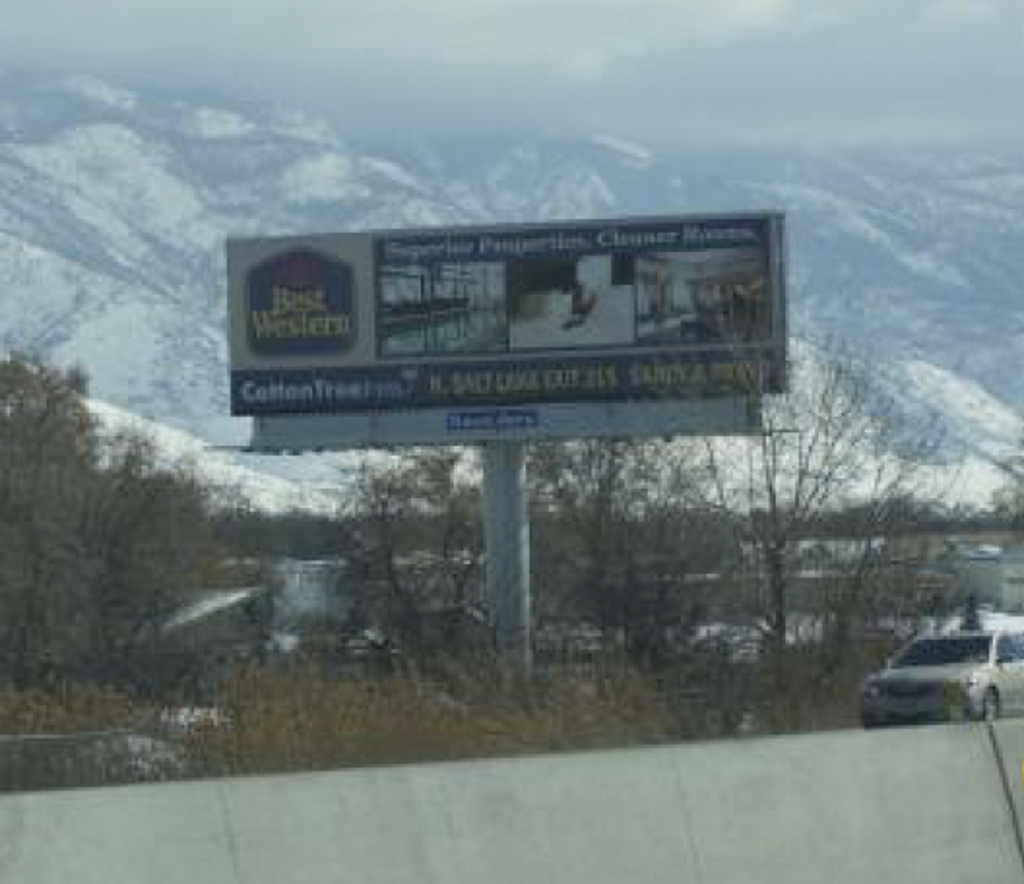 Photo of an outdoor ad in Layton