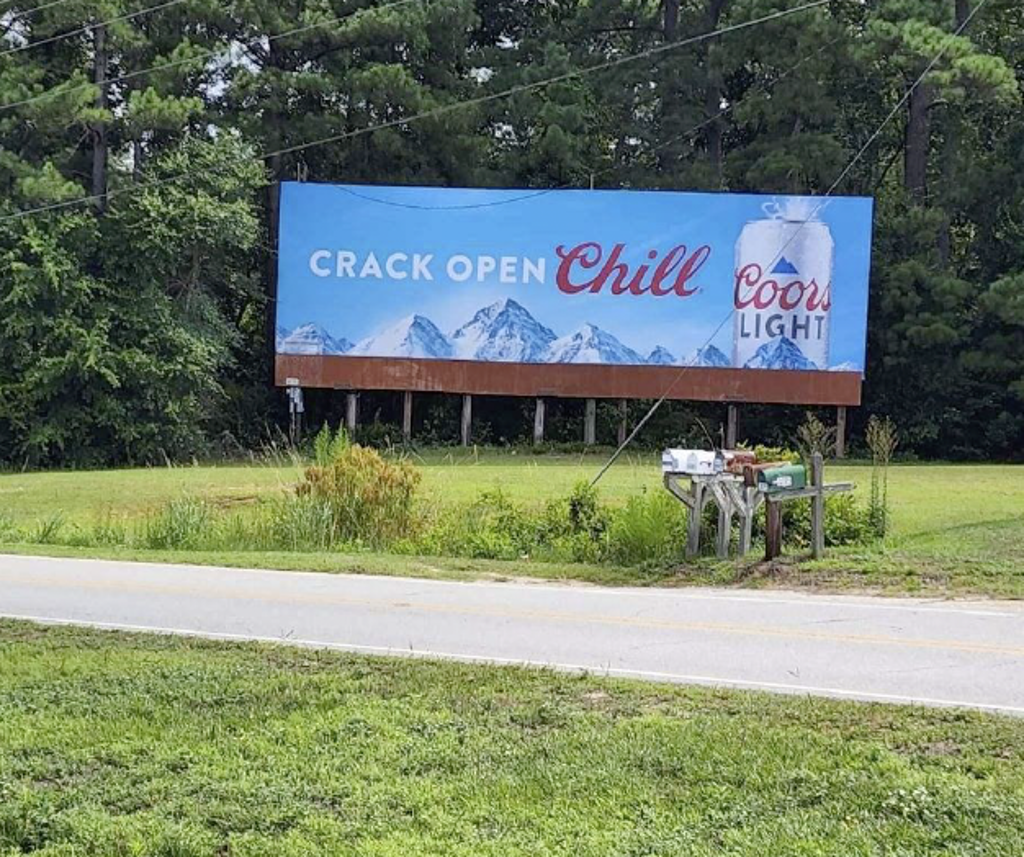 Photo of a billboard in Hope Mills