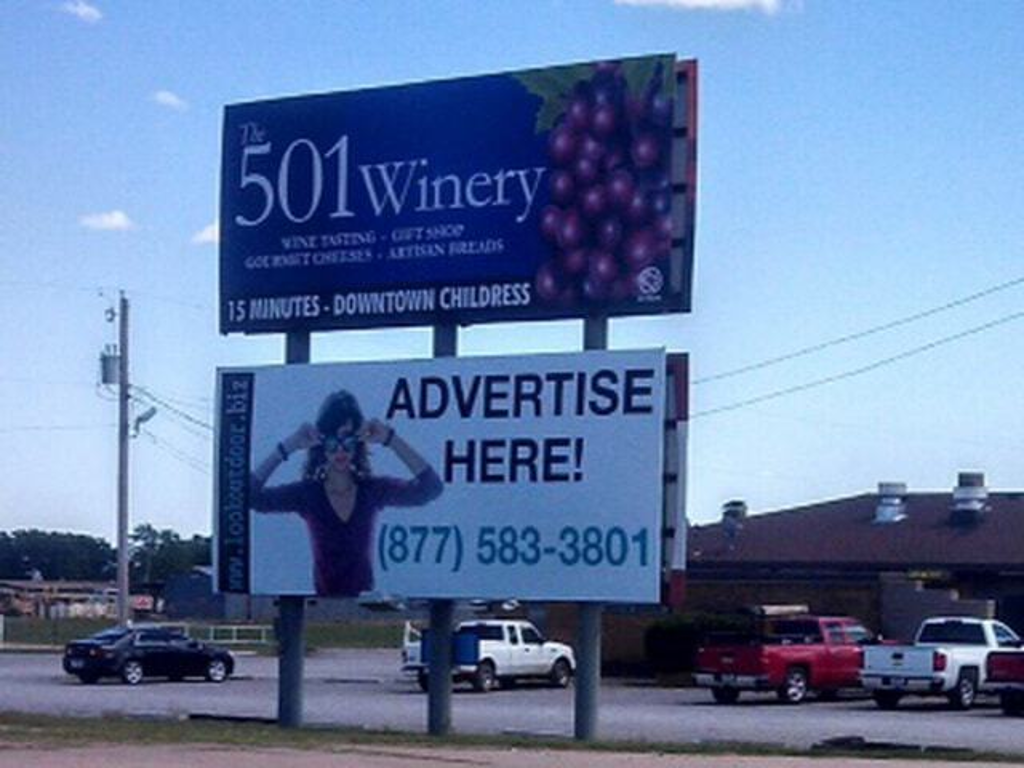 Photo of a billboard in Willow