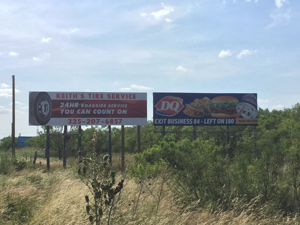 Photo of a billboard in Colorado City