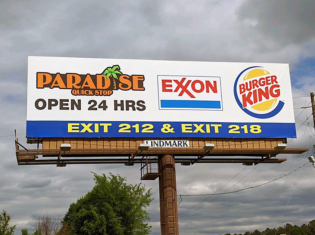 Photo of a billboard in Maud