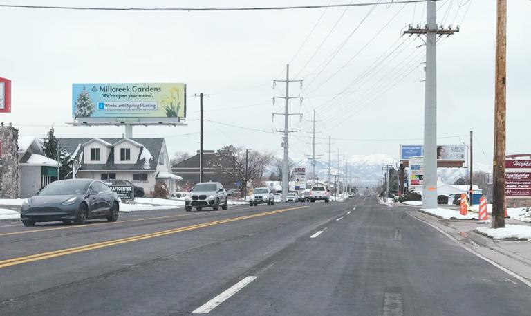 Photo of an outdoor ad in Sandy