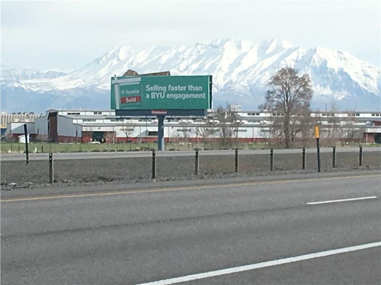 Photo of a billboard in Elk Ridge